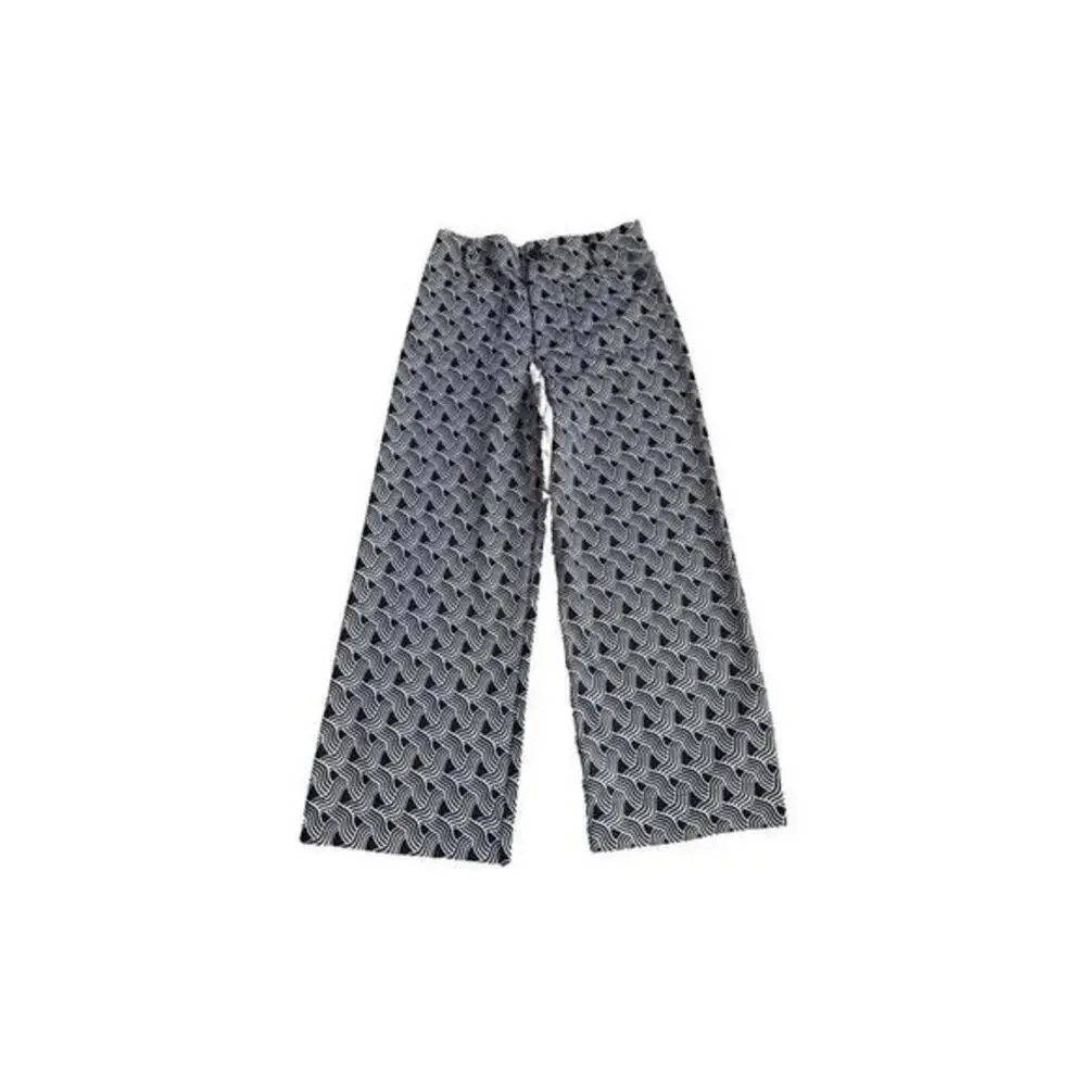 Jones New York Women's Cropped Straight Mid Rise Pants Size 14 NWT Black White - Picture 1 of 4